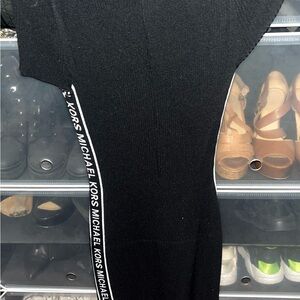 Michael Kors Black Dress with Side Logo